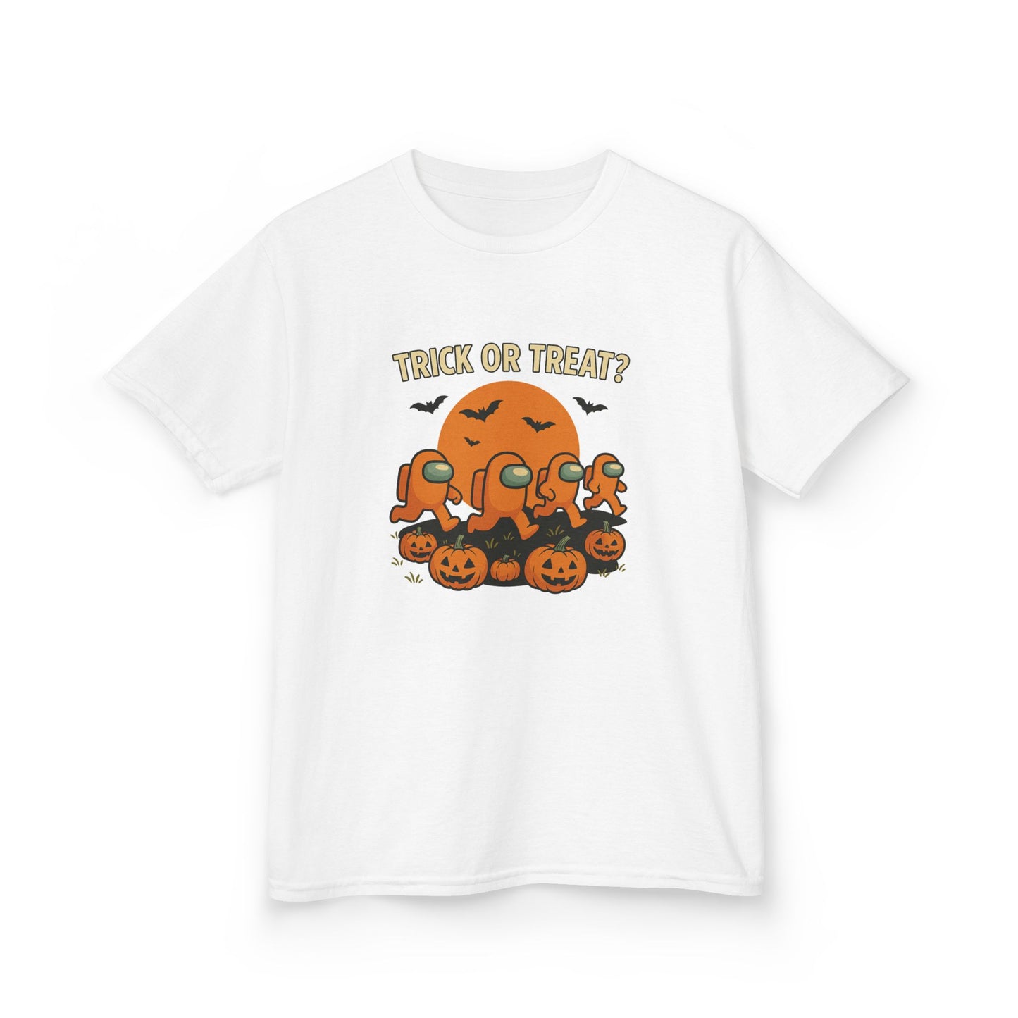 Halloween Kids Tee - Trick or Treat Shirt, Kids Halloween Costume, Spooky Fun Shirt, Autumn Playwear, Halloween Party T-Shirt