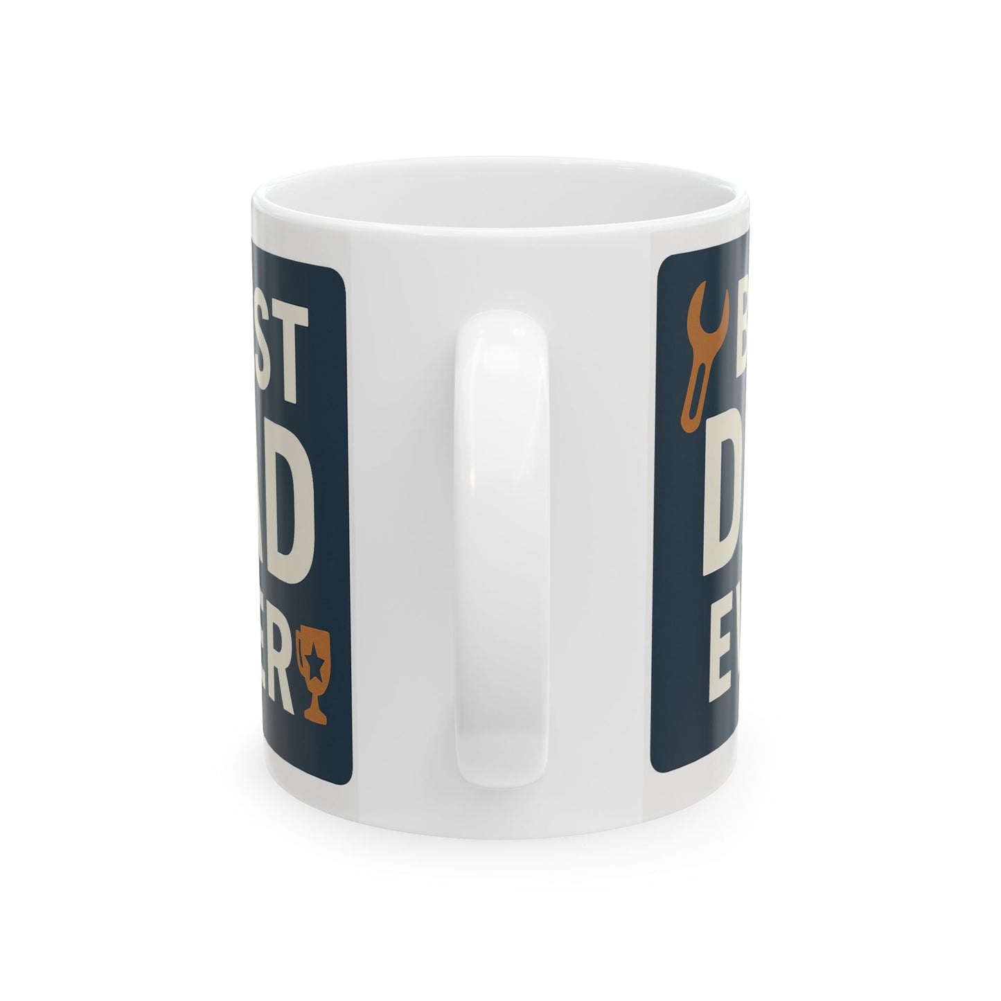 Best Dad Ever Ceramic Mug - Father’s Day Gift for Him, Funny Coffee Cup for Dad, Ceramic Mug for Men, Gift for Grandpa, Husband, or Stepdad