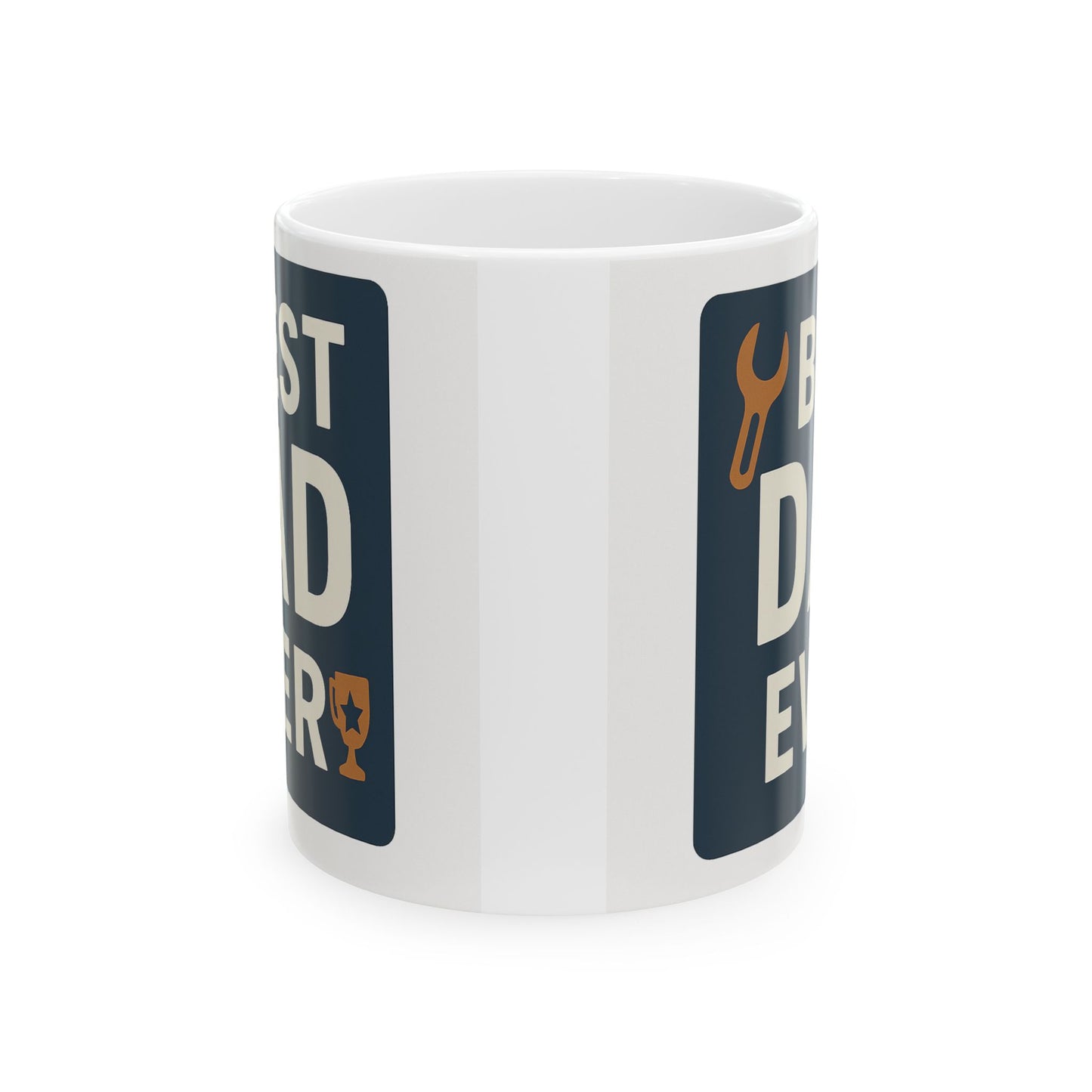 Best Dad Ever Ceramic Mug - Father’s Day Gift for Him, Funny Coffee Cup for Dad, Ceramic Mug for Men, Gift for Grandpa, Husband, or Stepdad