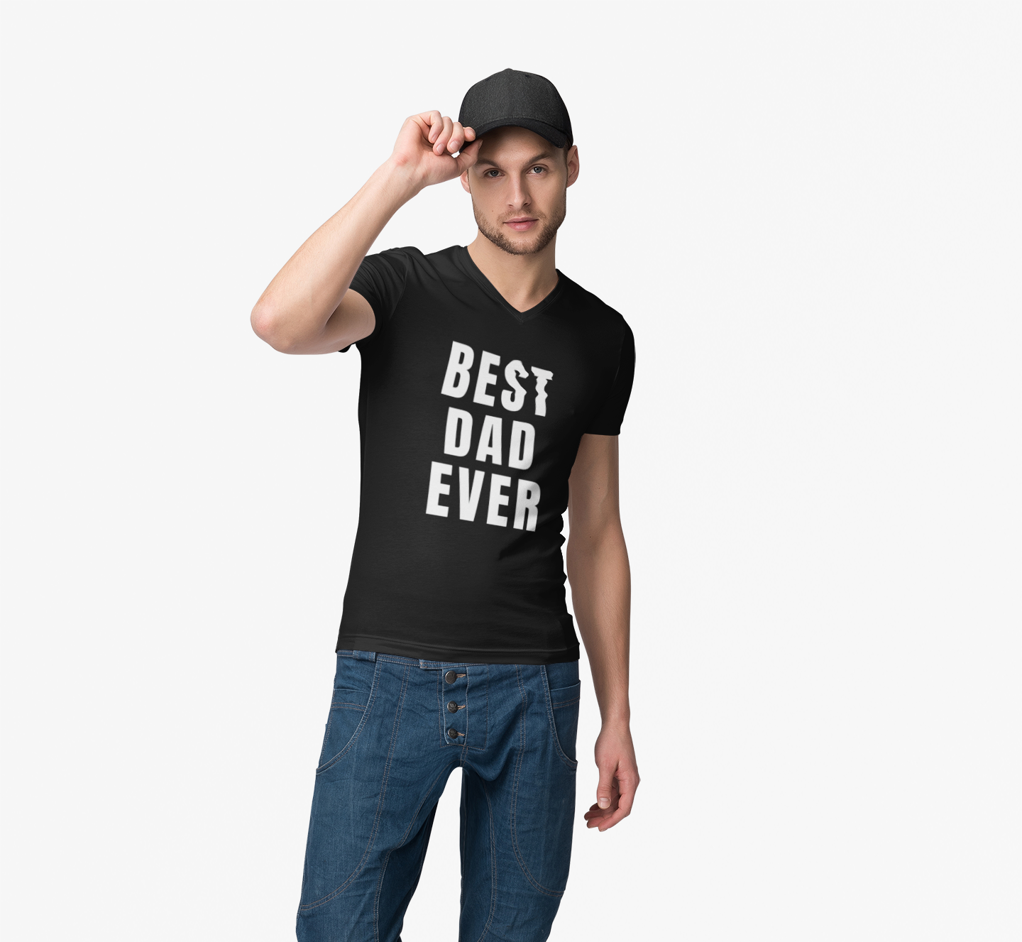 Best Dad Ever Tee | Unisex Heavy Cotton T-Shirt for Father's Day, Gift for Dad, Casual Wear, Birthday Gift, Everyday Comfort