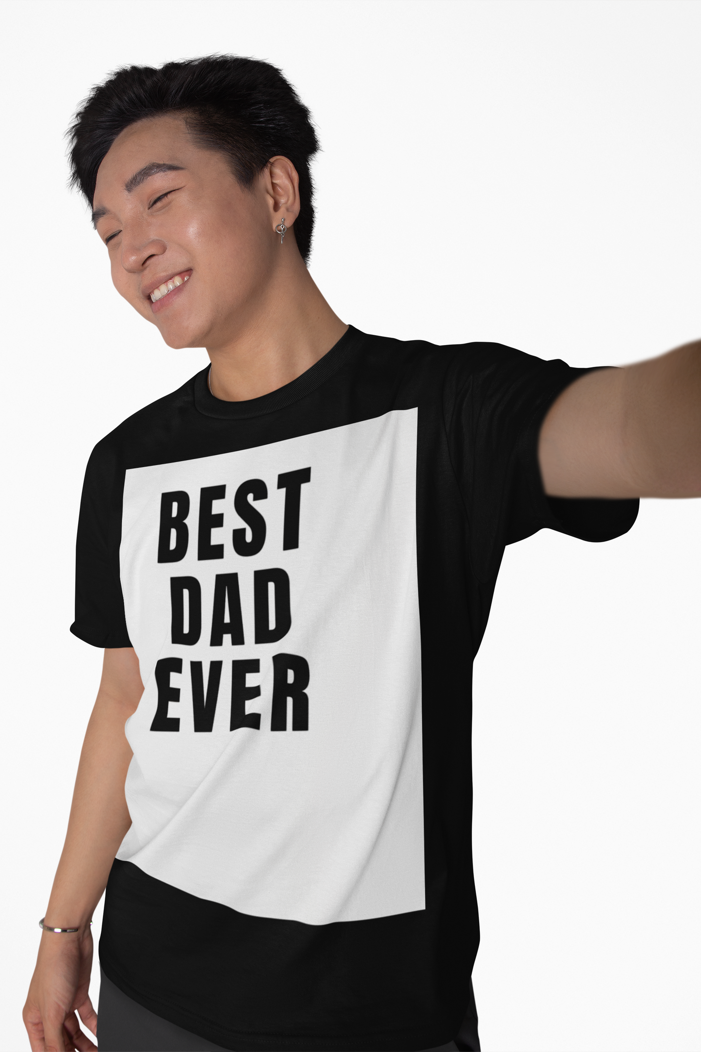 Best Dad Ever Unisex Heavy Cotton Tee, Father's Day Gift, Casual Top, Dad Apparel, Gift for Him, Dad T-Shirt