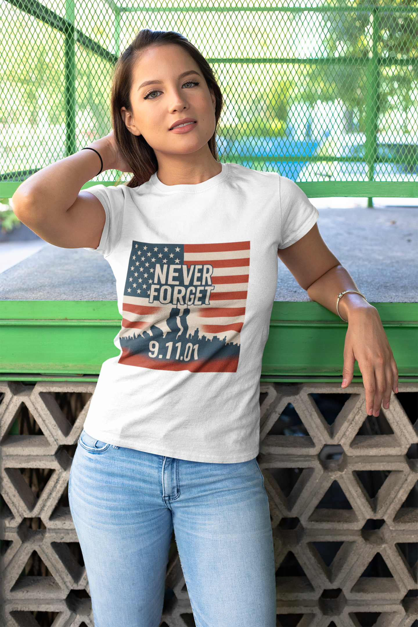 Never Forget 9/11 Unisex Heavy Cotton Tee | Memorial Shirt, Patriotic Apparel, Remembrance Tee, 9/11 Tribute, American Pride Shirt
