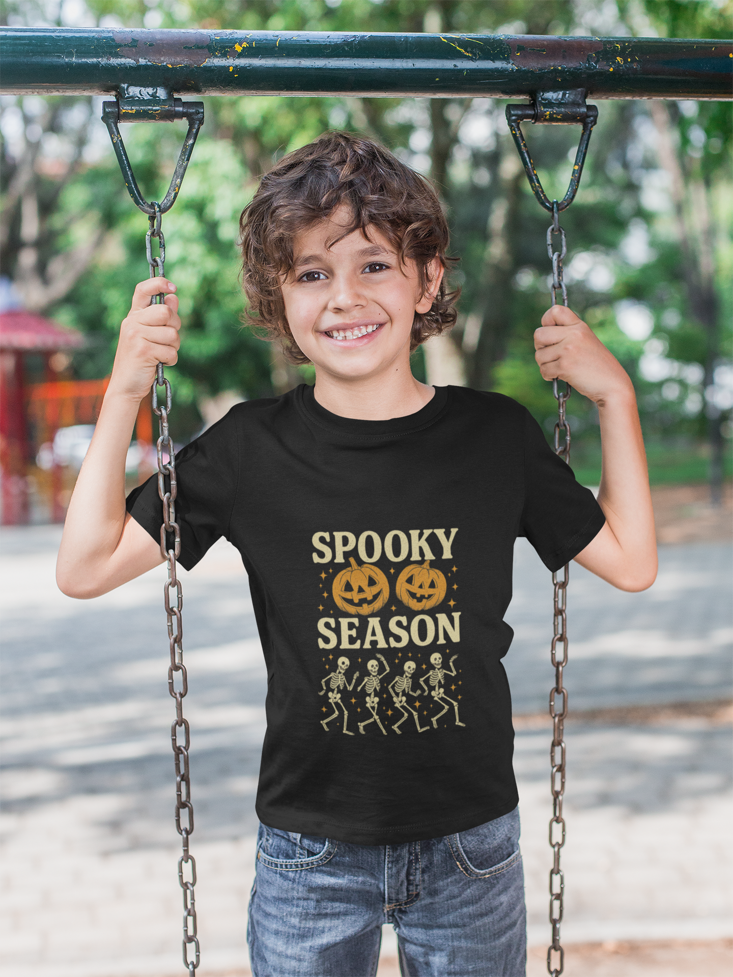 Kids Halloween T-Shirt, Spooky Season Shirt, Fall Kids Graphic Tee, Halloween Costume Top, Trick or Treat Kids Wear