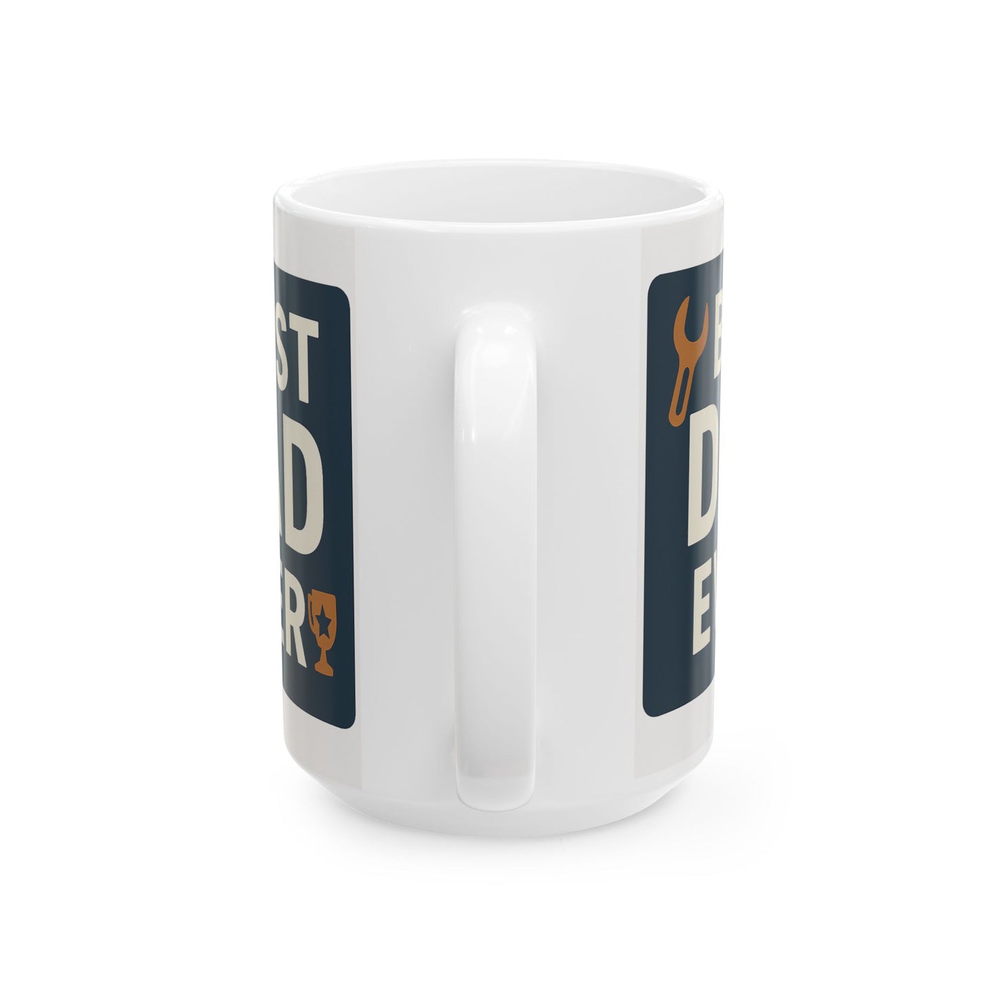 Best Dad Ever Ceramic Mug - Father’s Day Gift for Him, Funny Coffee Cup for Dad, Ceramic Mug for Men, Gift for Grandpa, Husband, or Stepdad