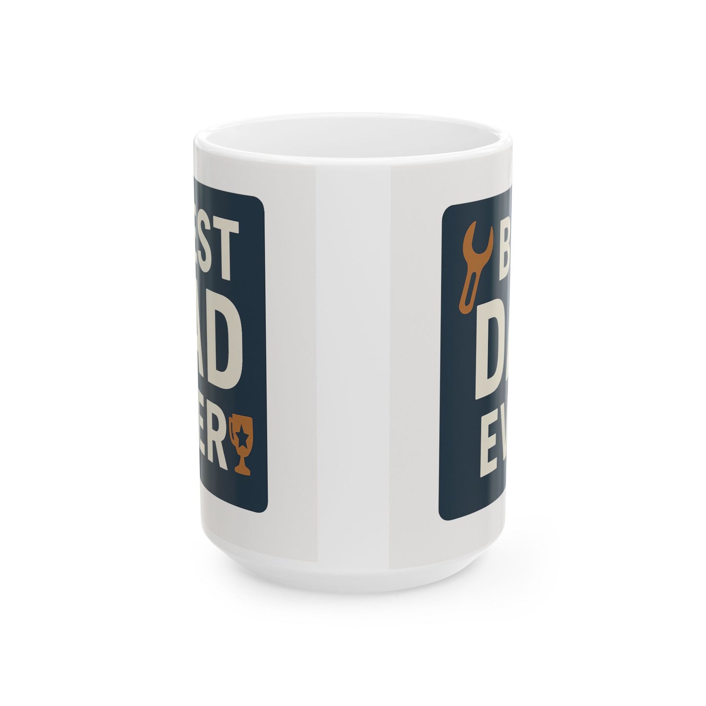 Best Dad Ever Ceramic Mug - Father’s Day Gift for Him, Funny Coffee Cup for Dad, Ceramic Mug for Men, Gift for Grandpa, Husband, or Stepdad