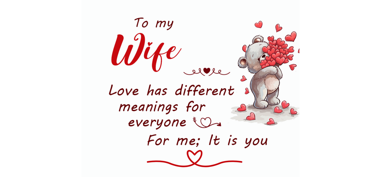 XP8434 11oz To My Wife Mug