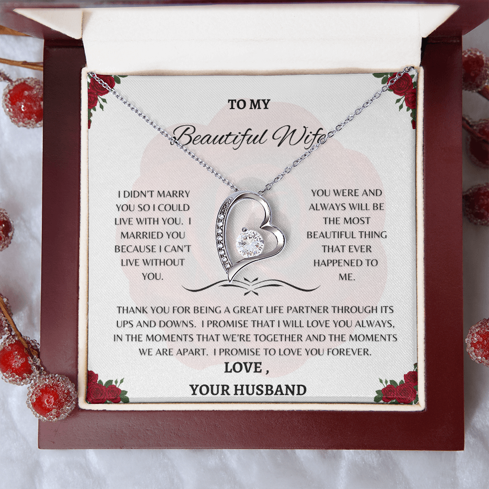 TO MY BEAUTIFUL WIFE PENDANT