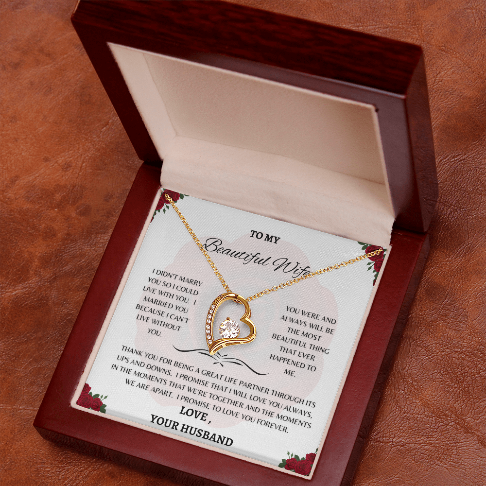 TO MY BEAUTIFUL WIFE PENDANT