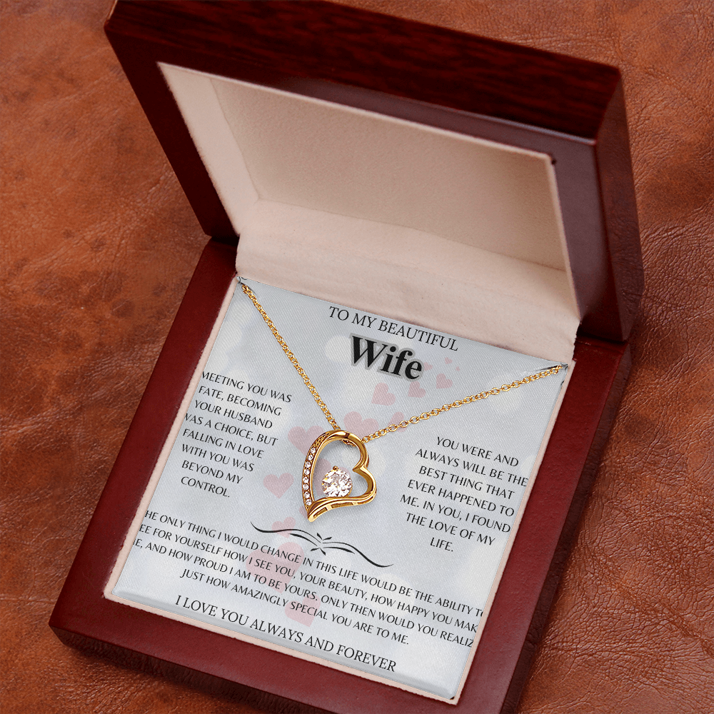 BEAUTIFUL FOR MY WIFE PENDANT