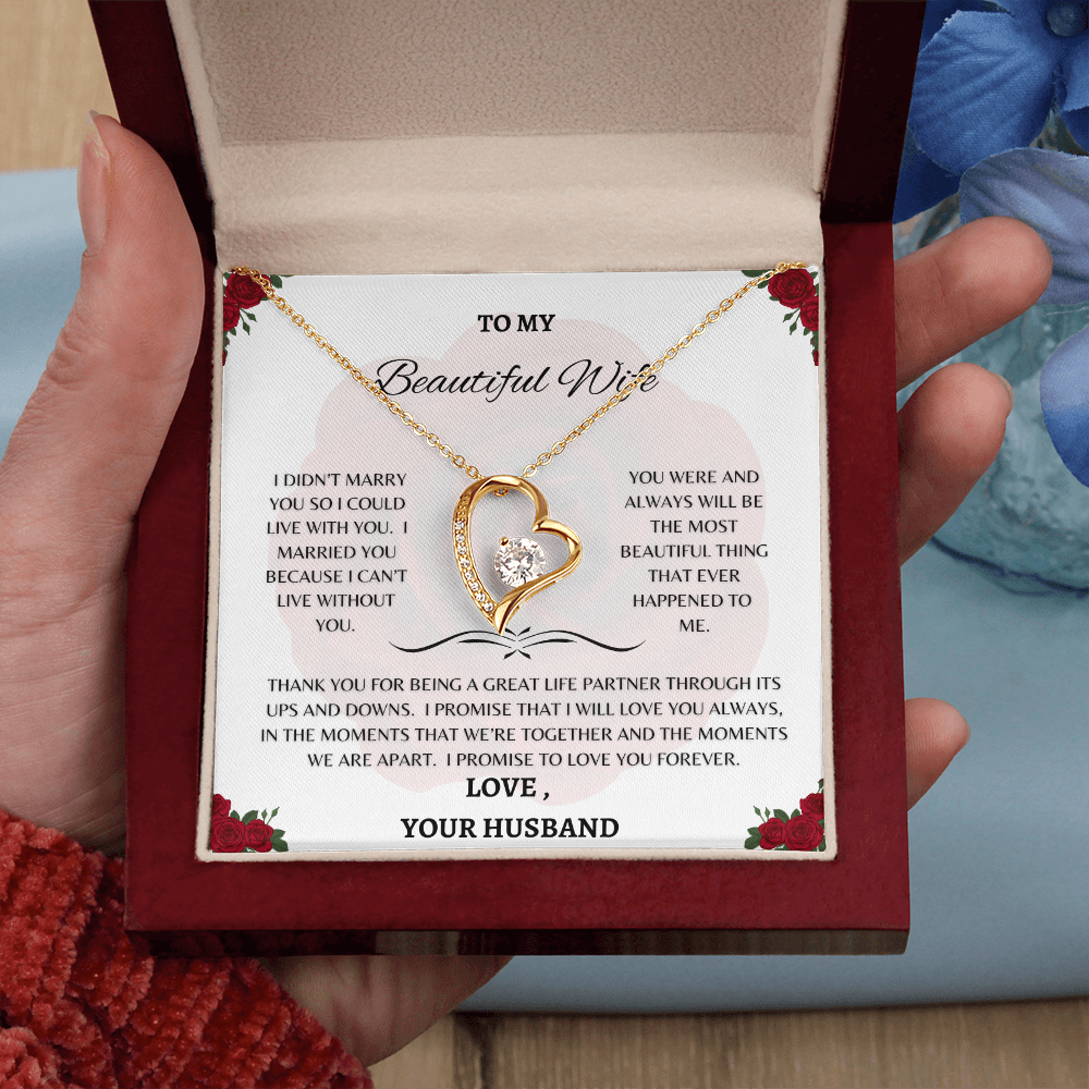 TO MY BEAUTIFUL WIFE PENDANT
