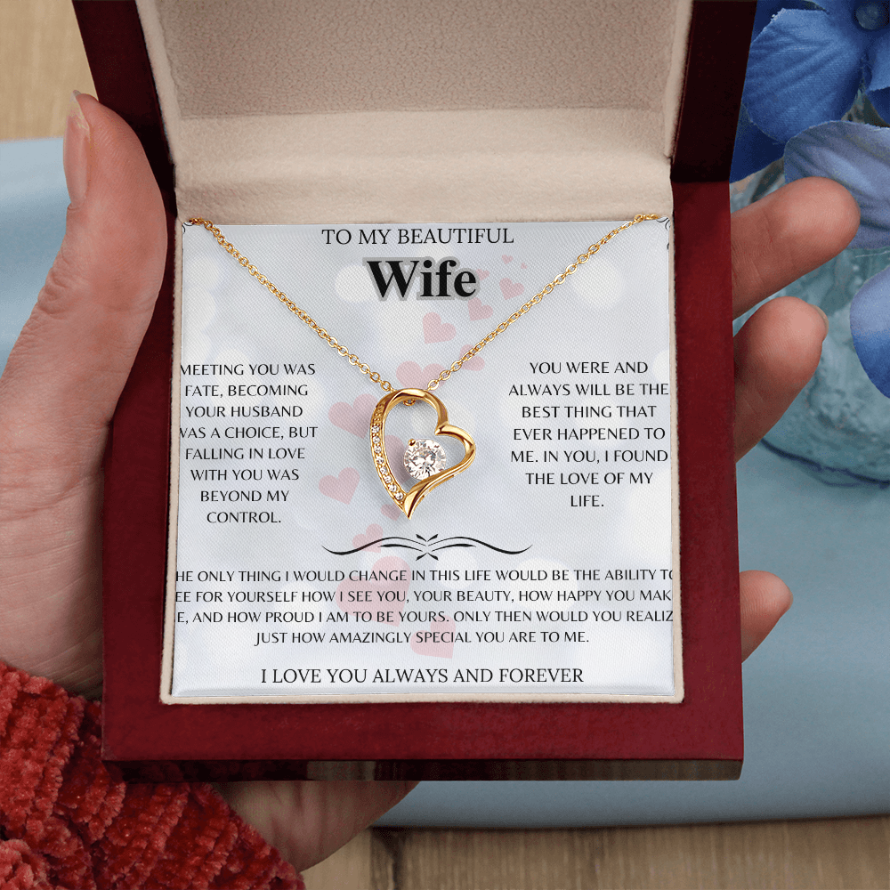 BEAUTIFUL FOR MY WIFE PENDANT