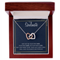 To My Soulmate | Interlocking Hearts necklace