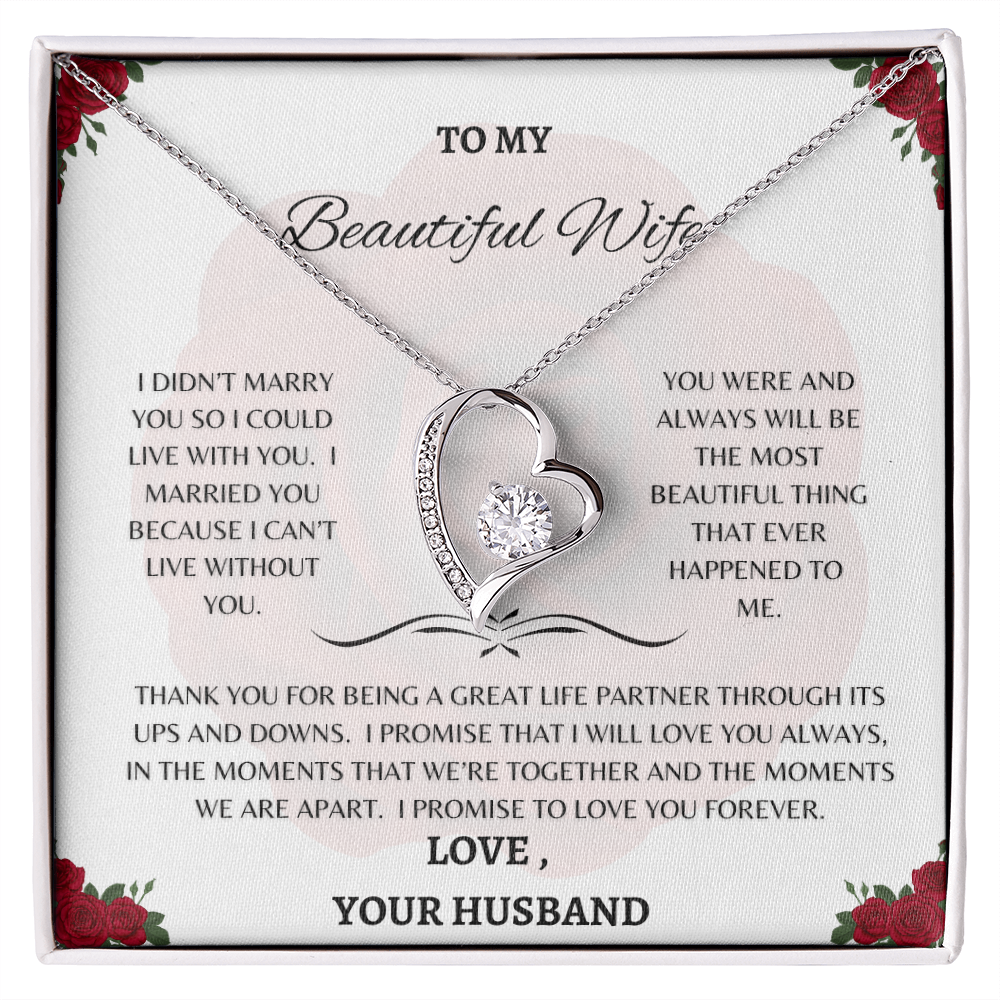TO MY BEAUTIFUL WIFE PENDANT
