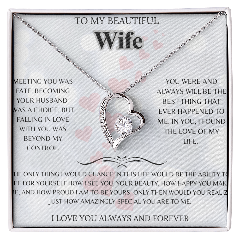 BEAUTIFUL FOR MY WIFE PENDANT
