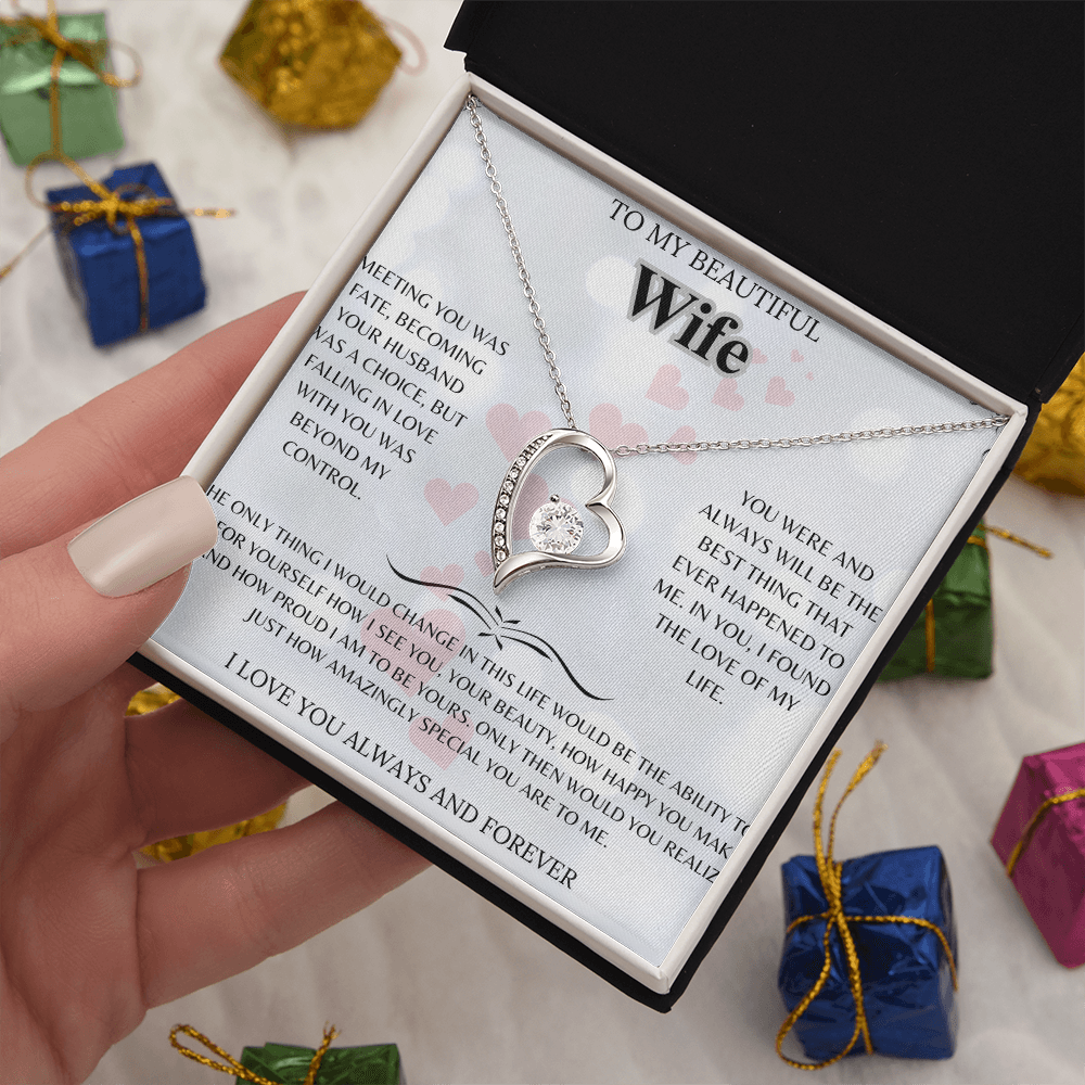 BEAUTIFUL FOR MY WIFE PENDANT