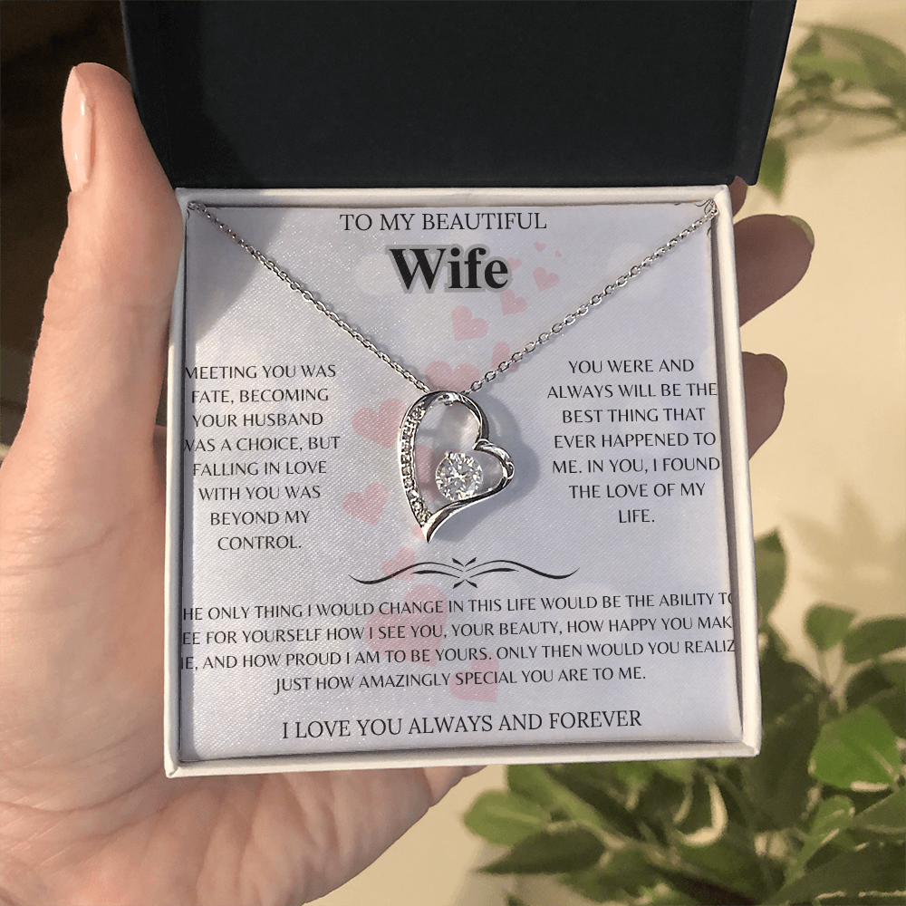 BEAUTIFUL FOR MY WIFE PENDANT