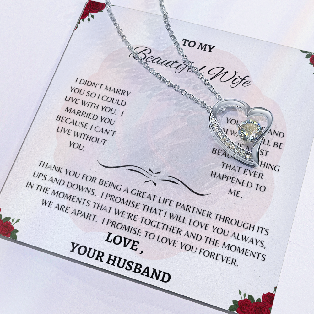 TO MY BEAUTIFUL WIFE PENDANT