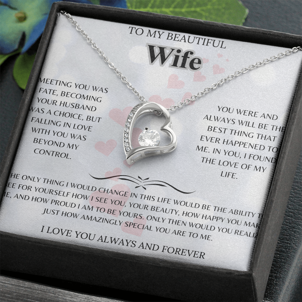 BEAUTIFUL FOR MY WIFE PENDANT