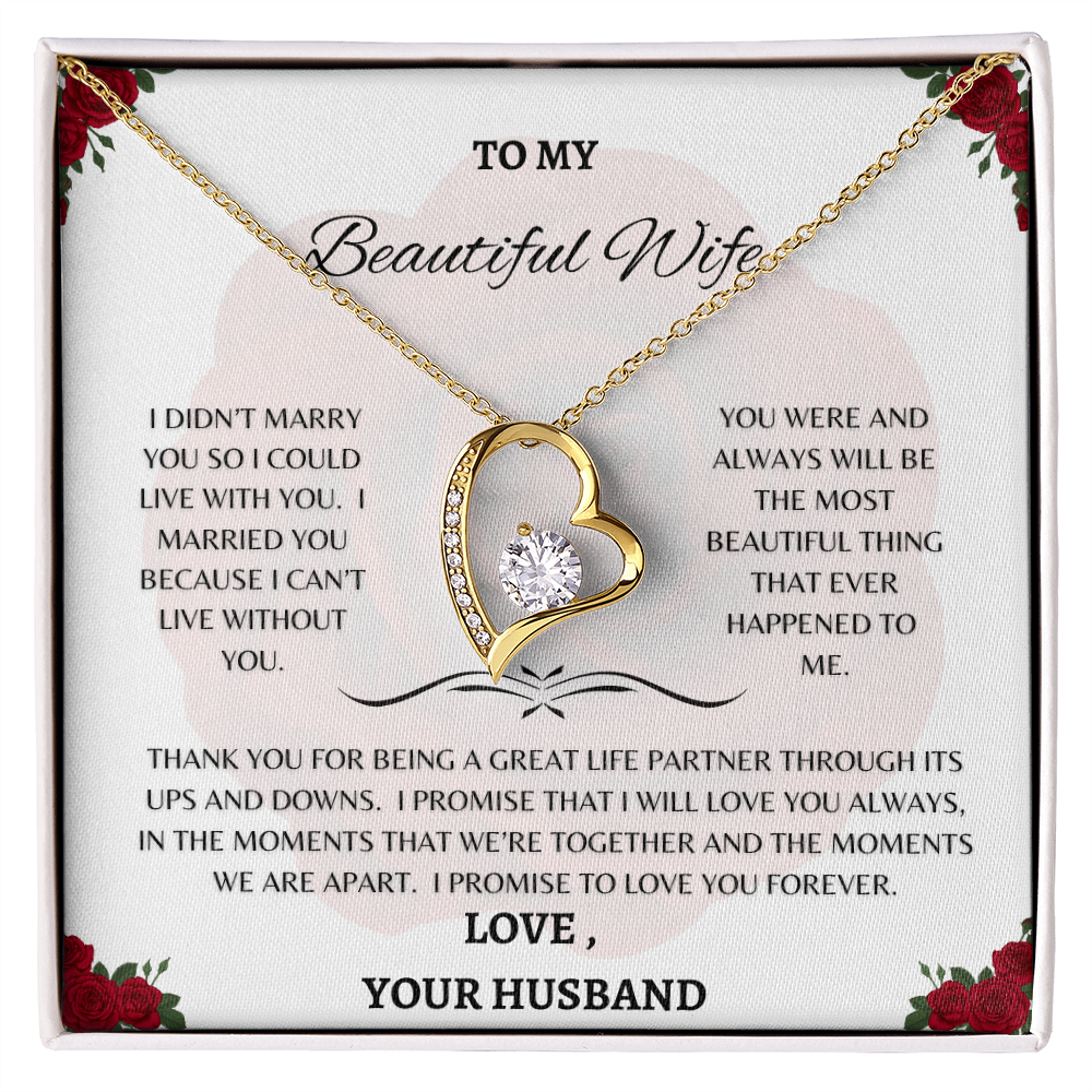 TO MY BEAUTIFUL WIFE PENDANT