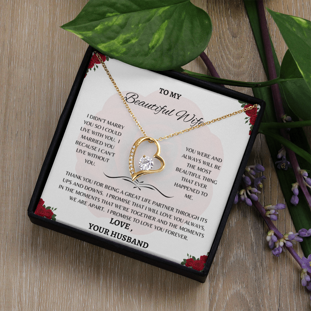 TO MY BEAUTIFUL WIFE PENDANT