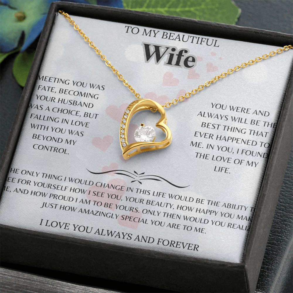 BEAUTIFUL FOR MY WIFE PENDANT