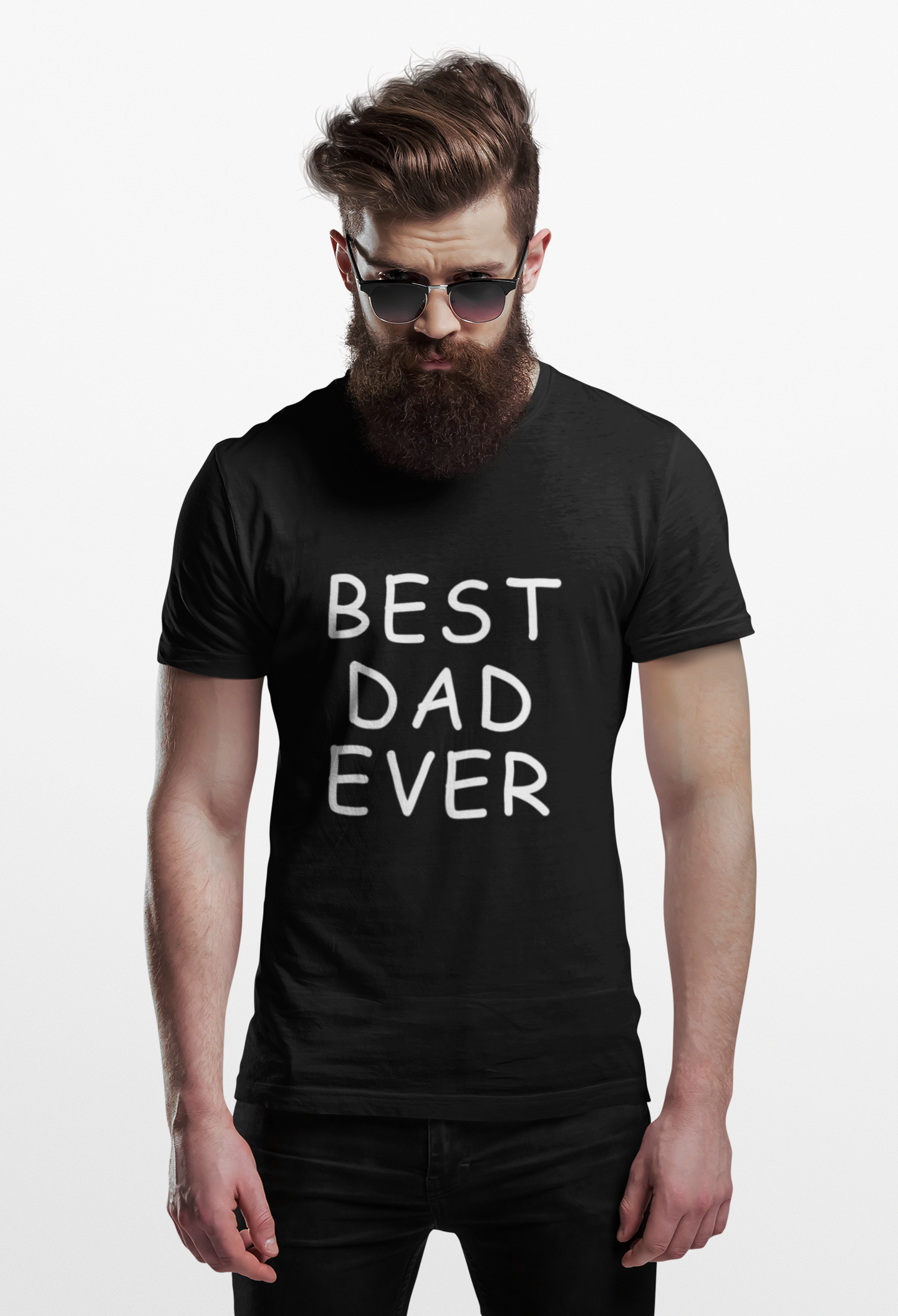 Best Dad Ever Unisex Heavy Cotton Tee, Father's Day Gift, Casual T-Shirt, Dad Humor Tee, Gift for Men, Comfortable Cotton Shirt