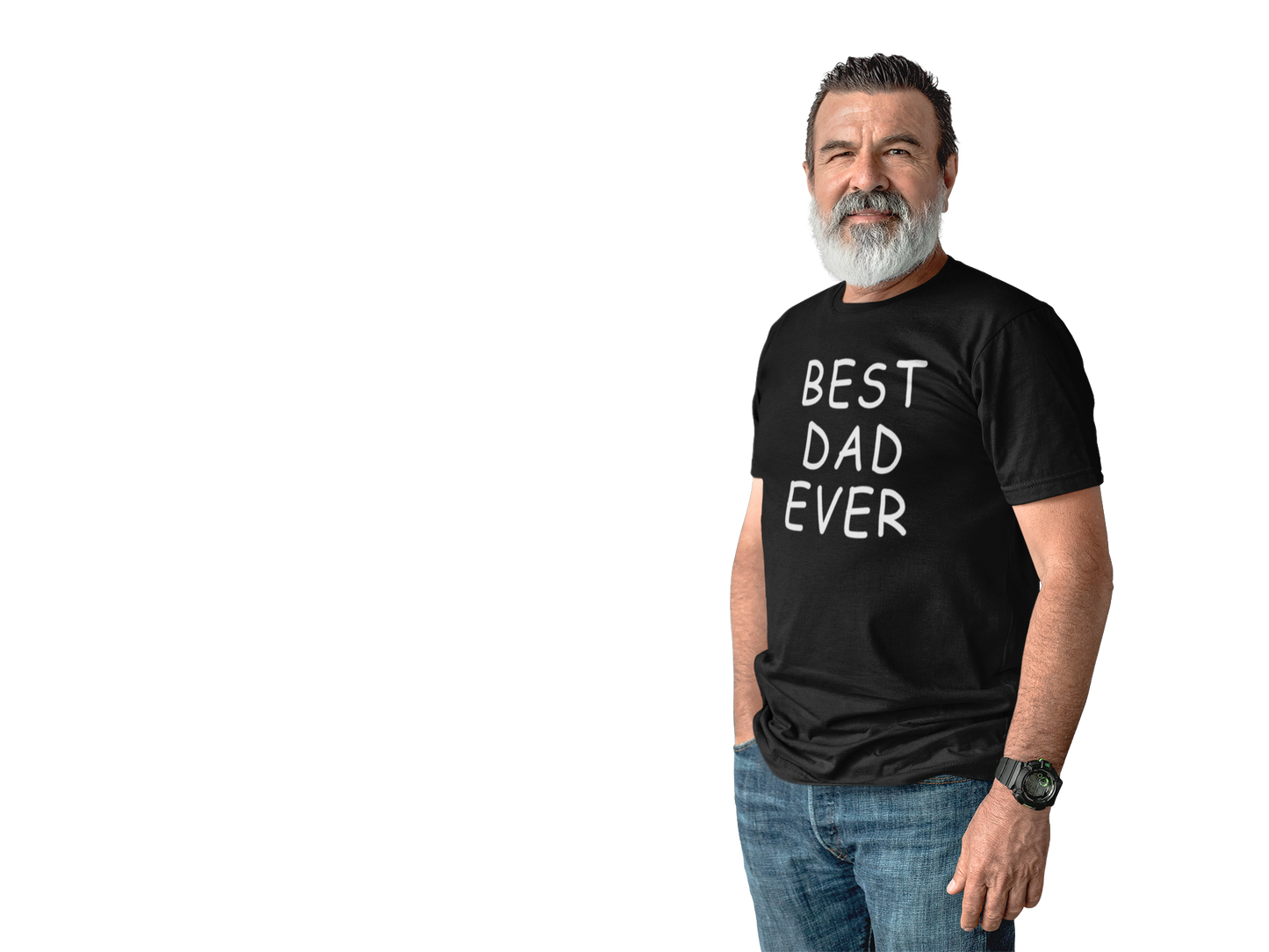 Best Dad Ever Unisex Heavy Cotton Tee, Father's Day Gift, Casual T-Shirt, Dad Humor Tee, Gift for Men, Comfortable Cotton Shirt