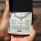 Beautiful Men's Link Chain with Artisan Cross