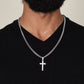 Beautiful Men's Link Chain with Artisan Cross