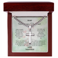 Beautiful Men's Link Chain with Artisan Cross
