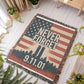 Woven Blanket - 9-11 Memorial US Flag Twin Towers New York Skyline Design